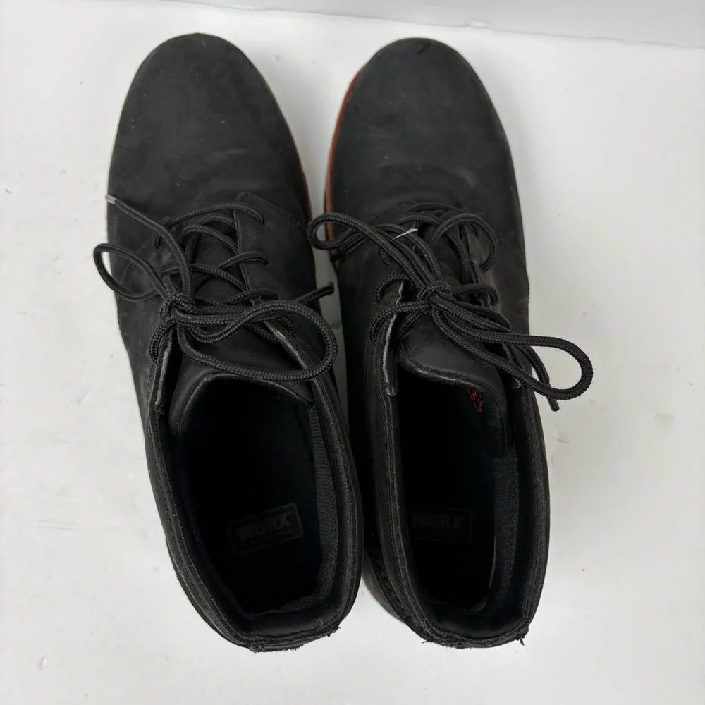 Worx By Red Wing #5407 Mens Black Leather Steel Toe Chukka Boots Size 10W2